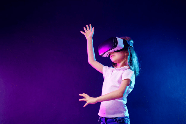Girl Experiencing Virtual Reality